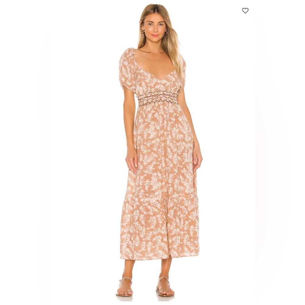 Free People Ellie Printed Maxi Dress Cottagecore Garden Outdoor Party Vacation